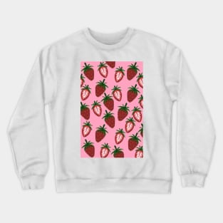 Pink Very berry Strawberry Crewneck Sweatshirt